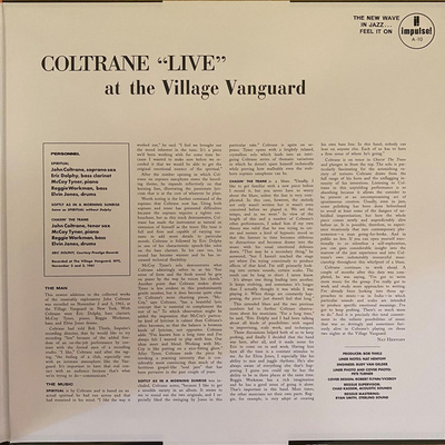 "Live" At The Village Vanguard (Gatefold) 180g [Used / Second Hand]