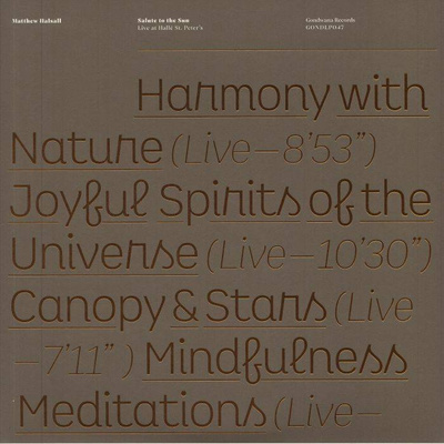 Salute To The Sun: Live At Hallé St. Peter's