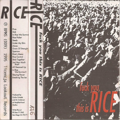 Fuck You, This Is Rice
