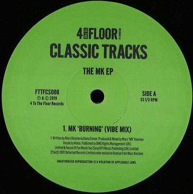 4 To The Floor Classics Volume 7 - The MK EP