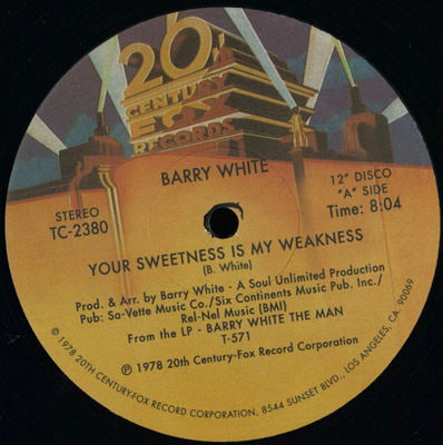 Your Sweetness Is My Weakness / Never Never Gonna Give Ya Up