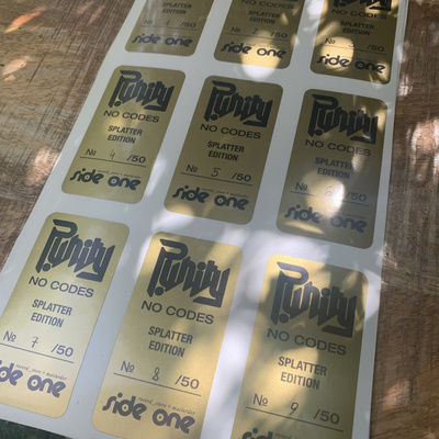 No Codes (Orange/Black Splatter Vinyl) S1 Hand Numbered Edition