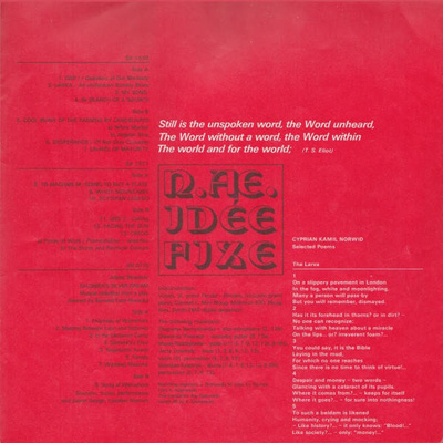 Idee Fixe (Red Label w/ Silver Print)