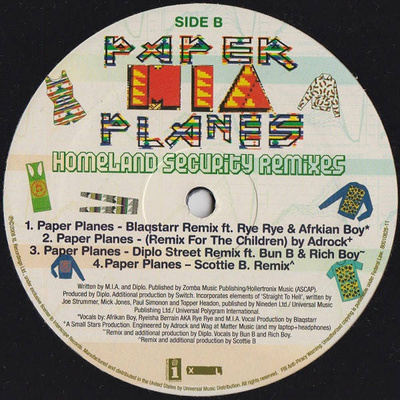 Paper Planes (Homeland Security Remixes)