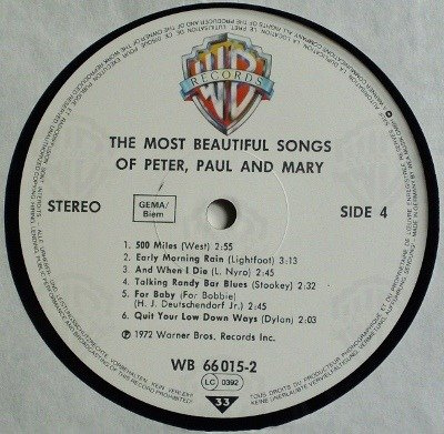 The Most Beautiful Songs Of Peter, Paul And Mary