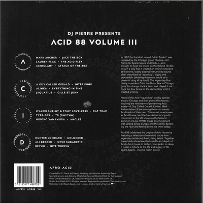 Acid 88 Volume 3 (white vinyl) Record Store Day 2019