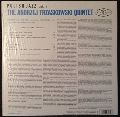 The Andrzej Trzaskowski Quintet (Polish Jazz Vol. 4) 180g