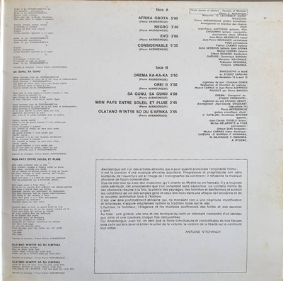 Afrika Obota (Gatefold)