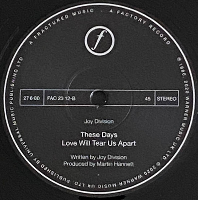 Love Will Tear Us Apart (180g)