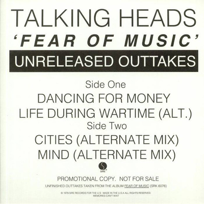 Fear Of Music (Unreleased Outtakes)