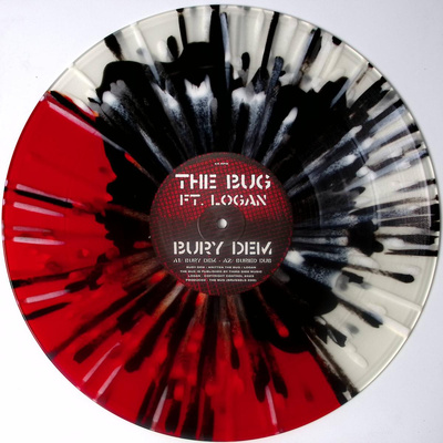 Burials / Mud (Red & White Split Coloured Splattered Vinyl)