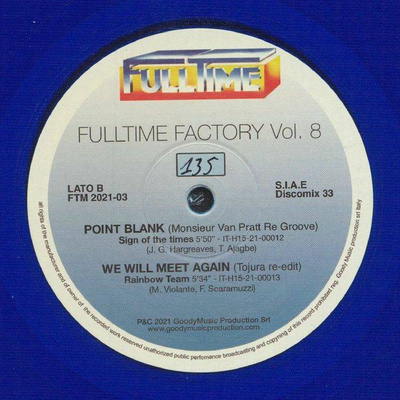 Fulltime Factory Vol. 8 (Blue Vinyl)