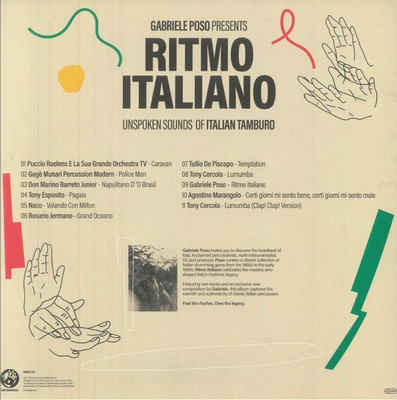 Gabriele Poso Presents Ritmo Italiano: Unspoken Sounds Of Italian Tamburo