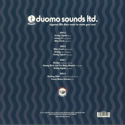 Duomo Sounds Ltd: Nigerian 80s Disco Music To Move Your Soul (gatefold)