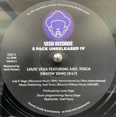 Vega Records 5 Pack Unreleased IV