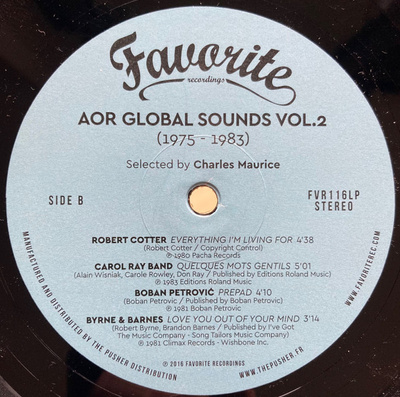 AOR Global Sounds Vol.2 (1975-1983, Selected By Charles Maurice) [Used / Second Hand]