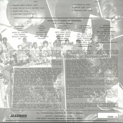 The Gow-Dow Experience (180g)