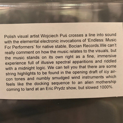 Endless: Music for Performers
