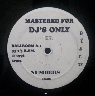 Mastered For DJ's Only E.P. - Numbers / Body Mechanic