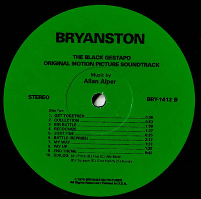 The Black Gestapo (Original Motion Picture Soundtrack)