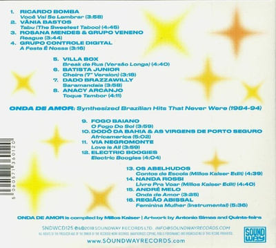 Onda De Amor: Synthesized Brazilian Hits That Never Were (1984-94)