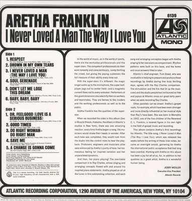 I Never Loved A Man The Way I Love You (180g)