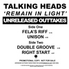 Remain In Light: Unreleased Outtakes