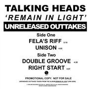Remain In Light: Unreleased Outtakes