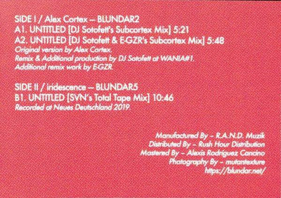 Untitled (BLUNDAR4) 180g