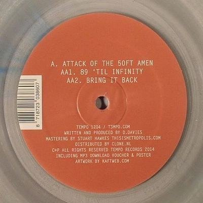 Attack Of The 50ft Amen (12" + MP3 download code + insert) clear vinyl