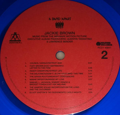 Jackie Brown: Music From The Miramax Motion Picture (Blue Vinyl)