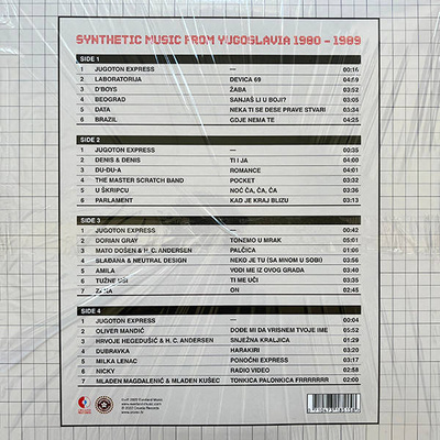 Electronic Jugoton  Vol. 1: Synthetic Music From Yugoslavia 1980-1989 (Gatefold)