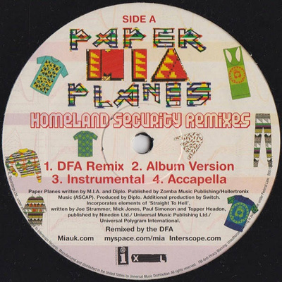 Paper Planes (Homeland Security Remixes)