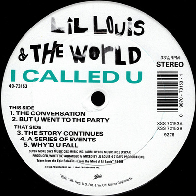 I Called U [Used / Second Hand]