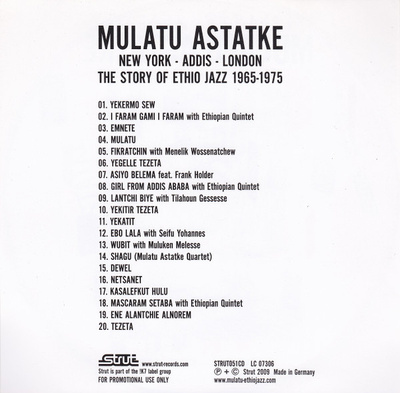 New York - Addis - London - The Story Of Ethio Jazz 1965-1975 promo