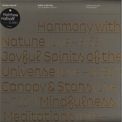 Salute To The Sun: Live At Hallé St. Peter's
