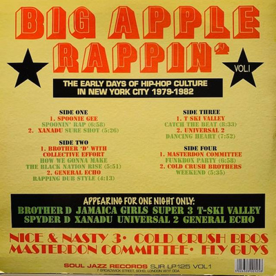 Big Apple Rappin': The Early Days Of Hip Hop Culture In New York 1979 - 82 Vol 1