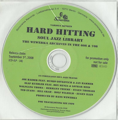 Hard Hitting: The Wewerka Archives In The 60s & 70s Soul Jazz Library promo