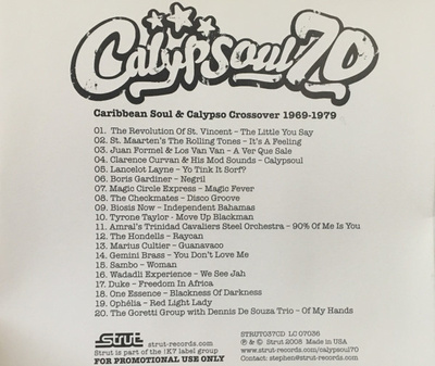 Calypsoul 70 - Caribbean Soul & Calypso Crossover 1969-1979 promo [Used / Second Hand]