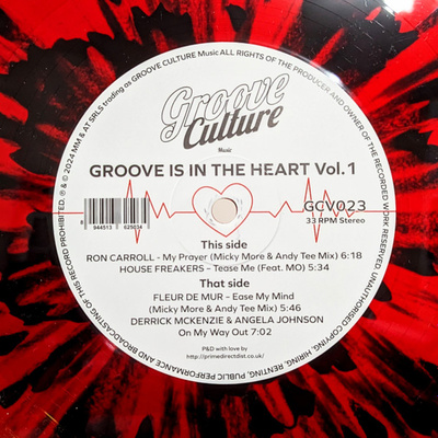 Groove Is In The Heart Vol. 1 (Red & Black Splattered Vinyl)