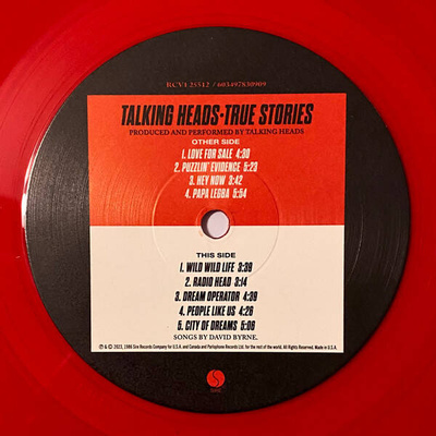 True Stories (Red Vinyl)