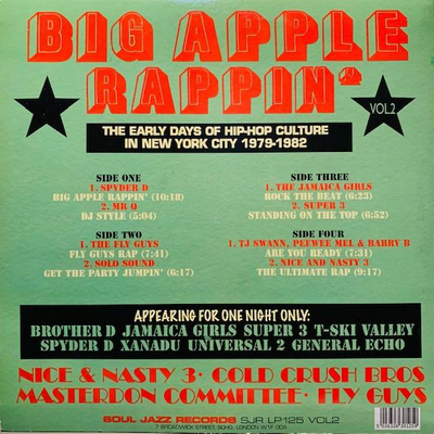 Big Apple Rappin': The Early Days Of Hip-Hop Culture In New York City 1979-1982 Vol 2