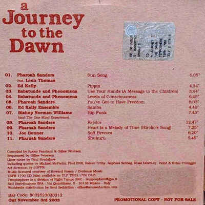 A Journey To The Dawn promo