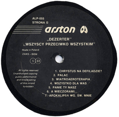 Wszyscy Przeciwko Wszystkim [Used / Second Hand]