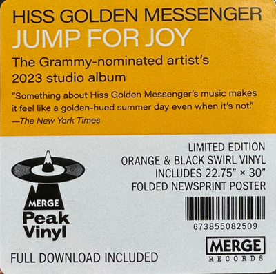 Jump For Joy (Gatefold) Orange & Black Swirl Vinyl