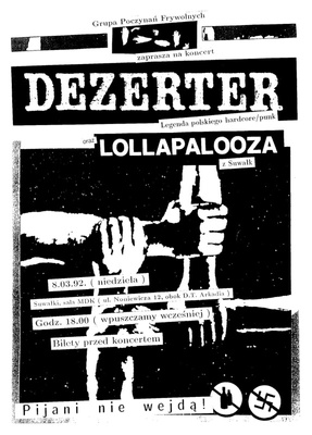 Grupa Poczynań Frywolnych Live Series 1992: Dezerter Ahimsa Lougaroo M-kwa