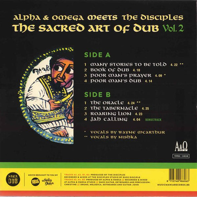 The Sacred Art Of Dub Vol. 2 (Record Store Day 2020) white vinyl