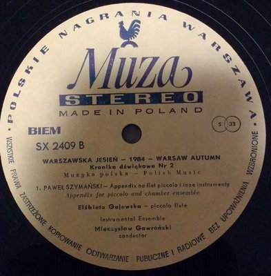 Warszawska Jesień - 1984 - Warsaw Autumn (Kronika dźwiękowa Nr 2 - Sound Chronicle No. 2)