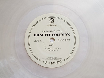 An Evening wth Ornette Coleman, Part 2 (Record Store Day 2018)