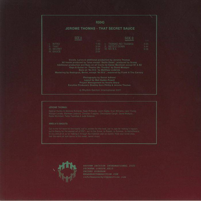 That Secret Sauce (Red Marbled Vinyl)